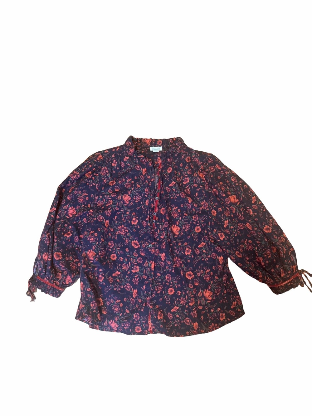 Sundance Floral Peasant Popover Blouse